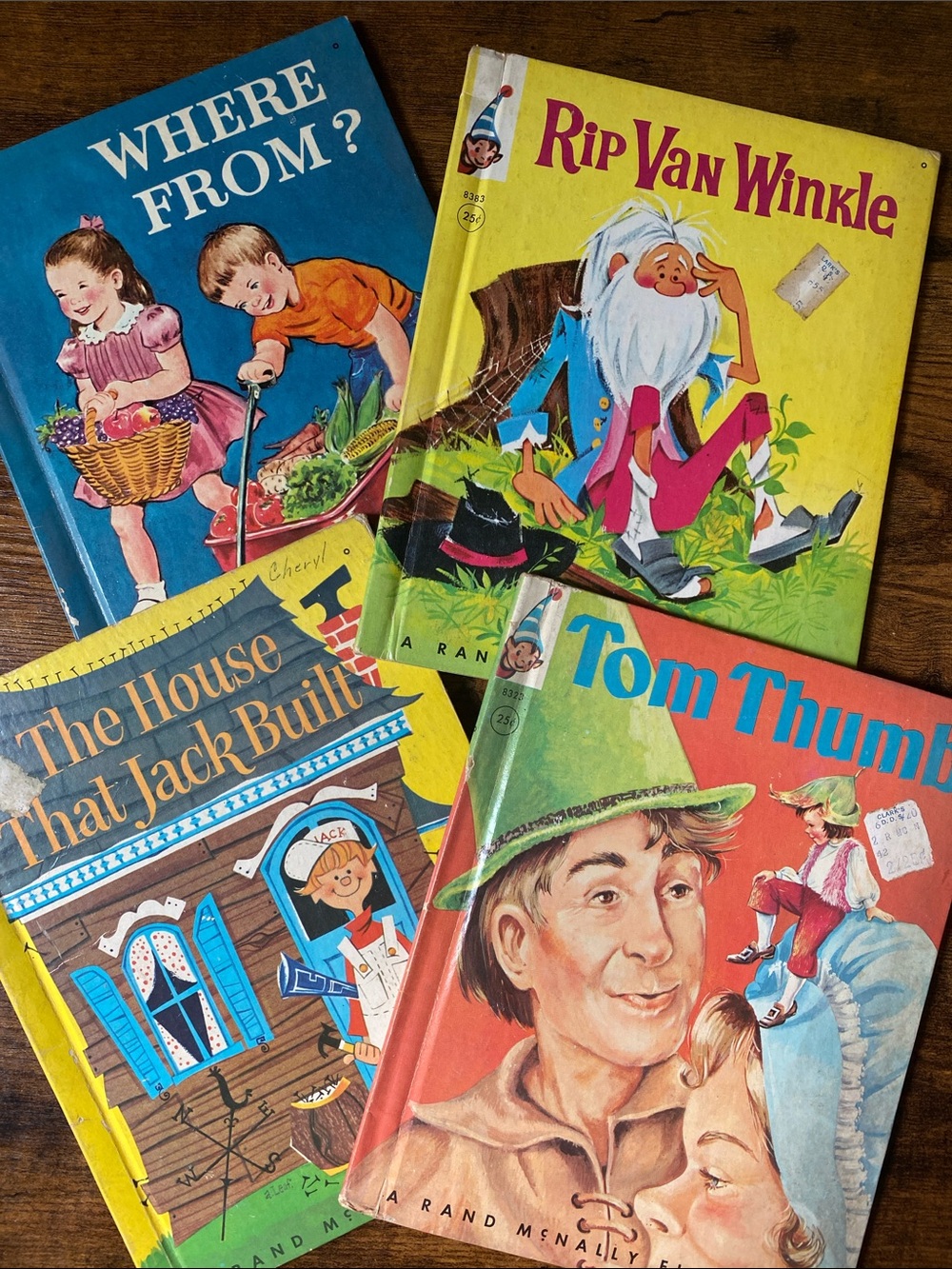 Rand McNally Elf Vintage Children's Books Fairy Tales set of 4 classics 1960s